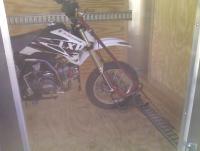 6' x 10' Enclosed Trailer, ENC1, With Pitster Pro Dirt Bike