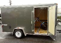 7' x 12' Enclosed Trailer with Custom Chopper